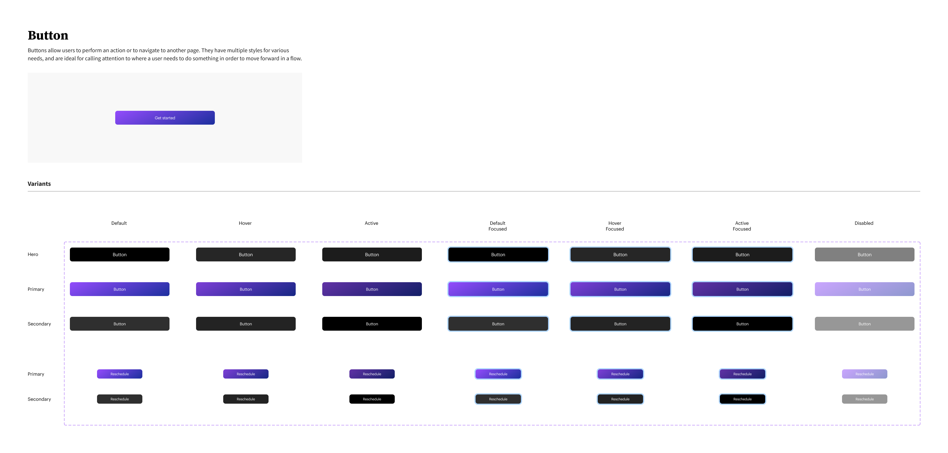Superhealth design system — Button