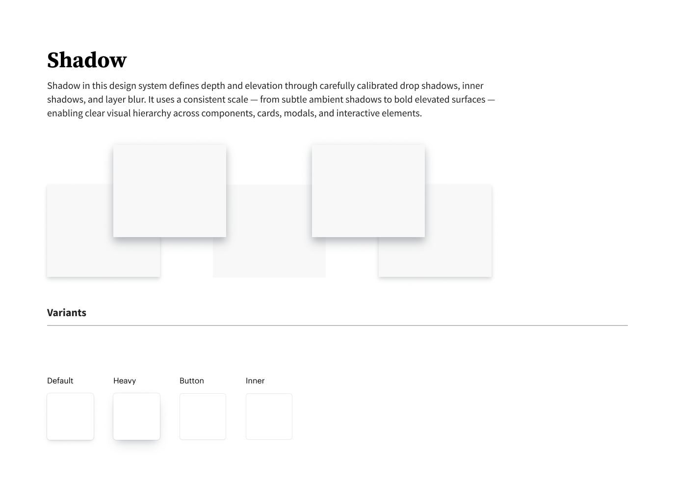 Superhealth design system — Elevation