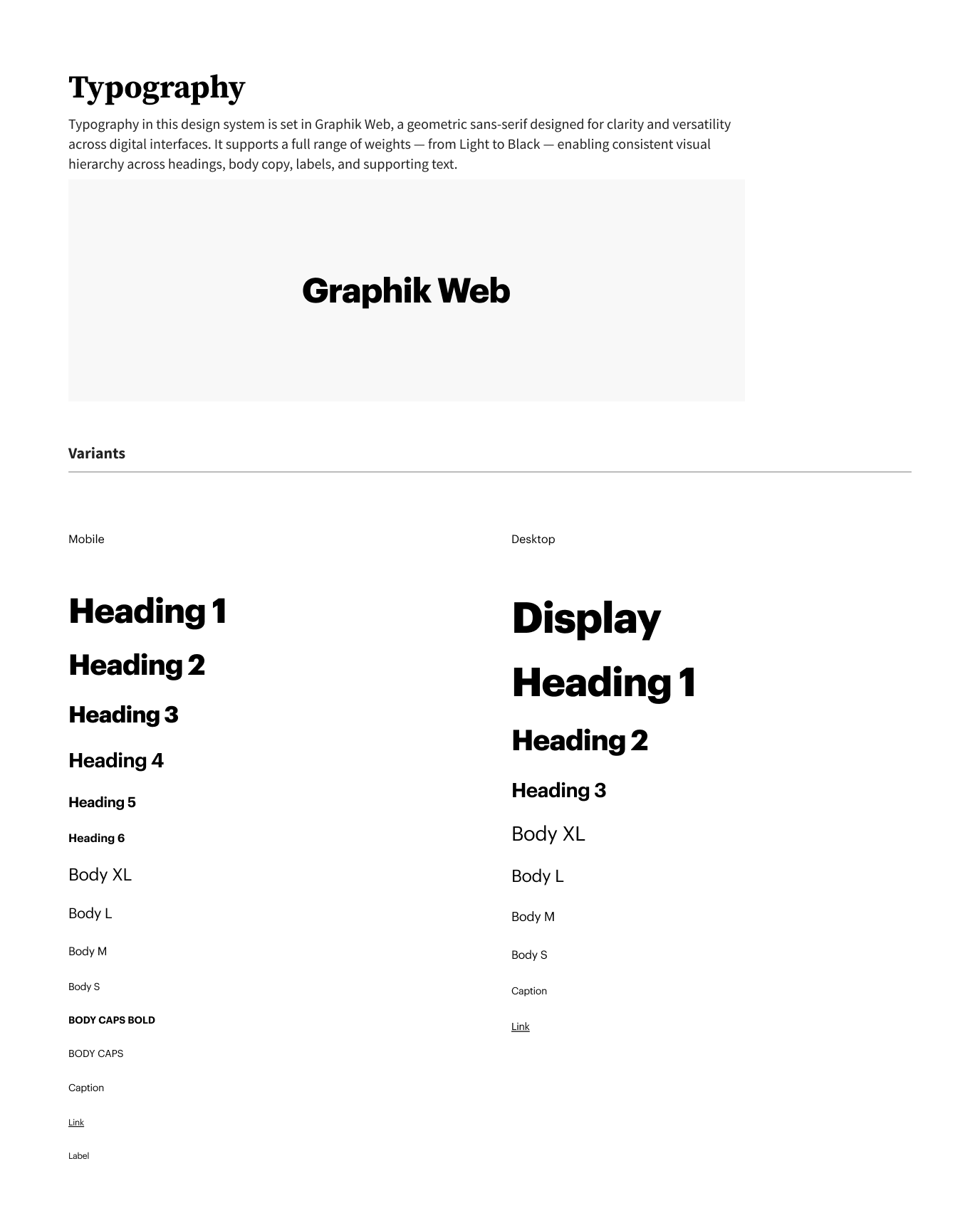 Superhealth design system — Typography